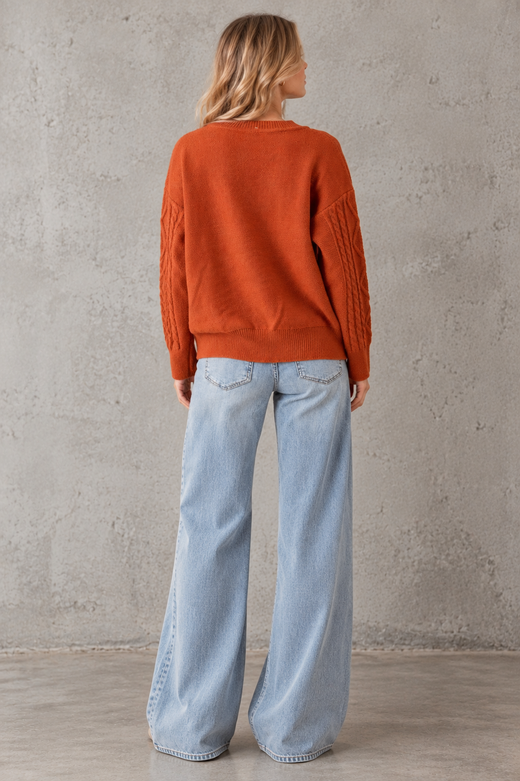 Éloise Floral Embroidered Cable-Knit Sweater